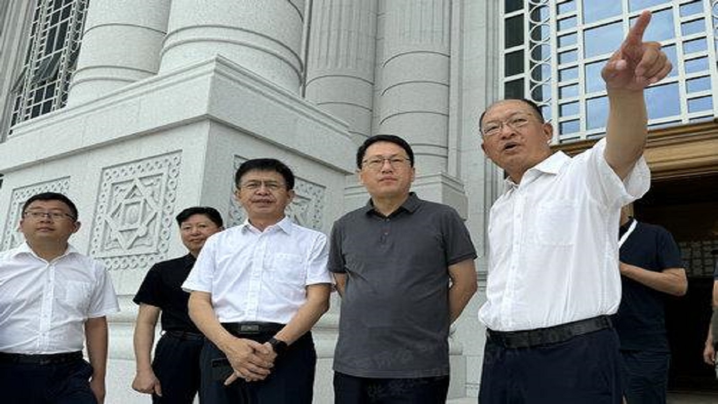 The Director Kong Dejun inspected the China-aided Tajikistan Parliament Building